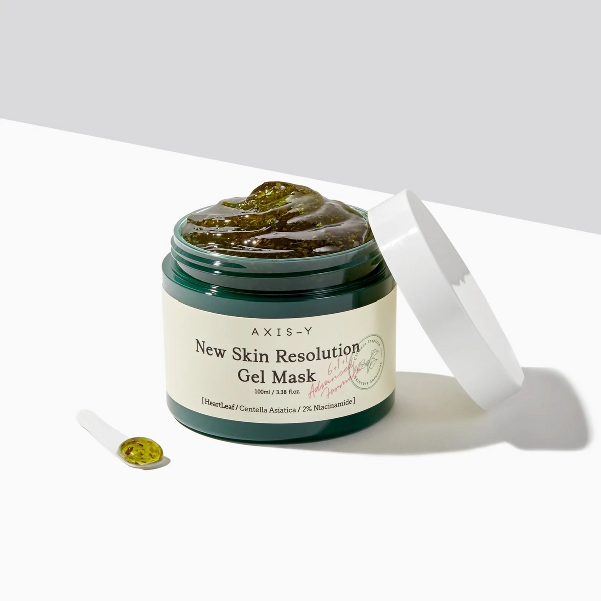open container of Axis-Y New Skin Resolution Gel Mask