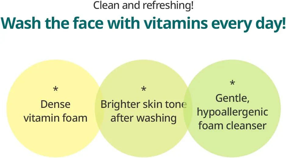 wash the face with vitamins every day