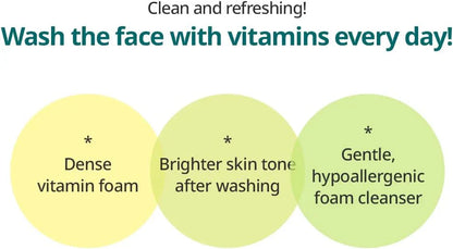 wash the face with vitamins every day