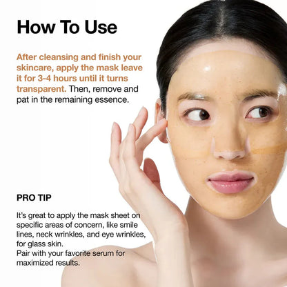 Anua Rice 70+ Ceramide Glow Collagen Mask (38g x 4 Packs) Anua