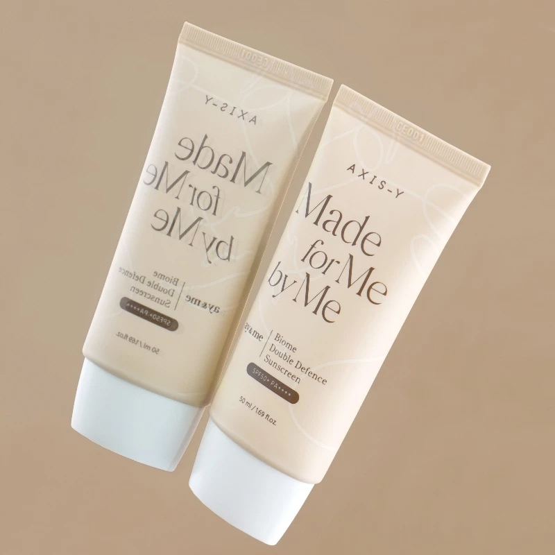 AXIS-Y Biome Double Defense Sunscreen with its reflection