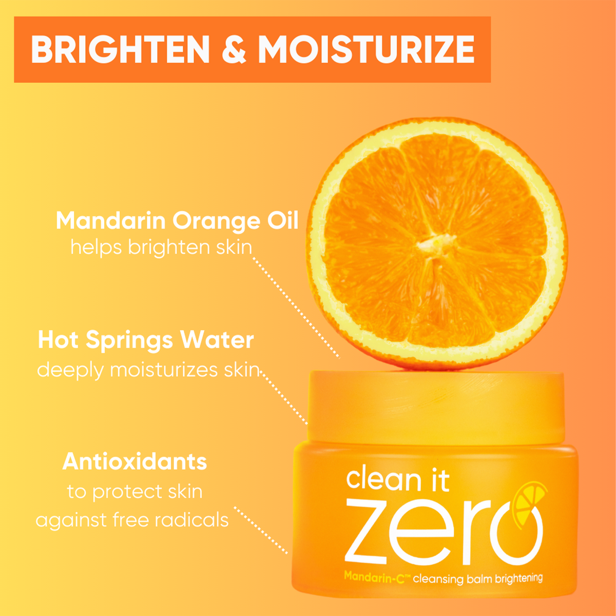 BANILA CO Clean it Zero Mandarin-C™ Cleansing Balm + Brightening BANILA CO