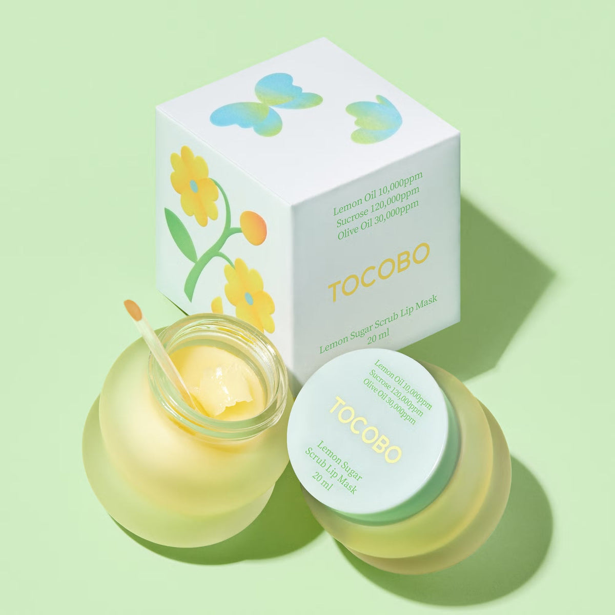 TOCOBO Lemon Sugar Scrub Lip Mask 20mL | Exfoliating & Hydrating Lip Scrub UAE