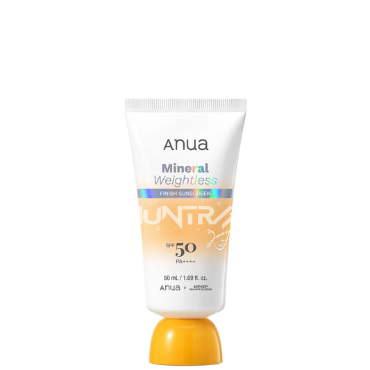 Anua Mineral Weightless Finish Sunscreen SPF50 PA++++ 50ml KPop Demon Hunters Zoey mineral sunscreen UAE