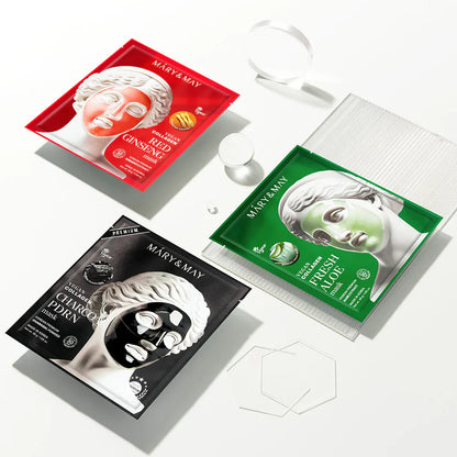 Mary&May Vegan Collagen Red Ginseng Mask (30g x4)
