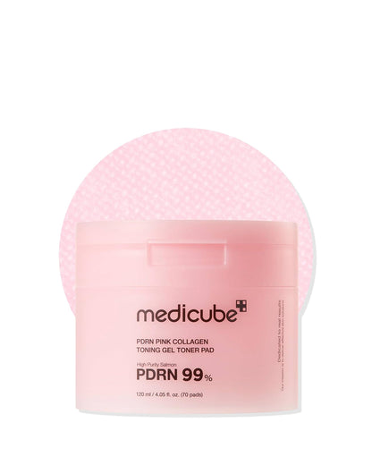 medicube PDRN Pink Collagen Toning Gel Toner Pads 70 Pads