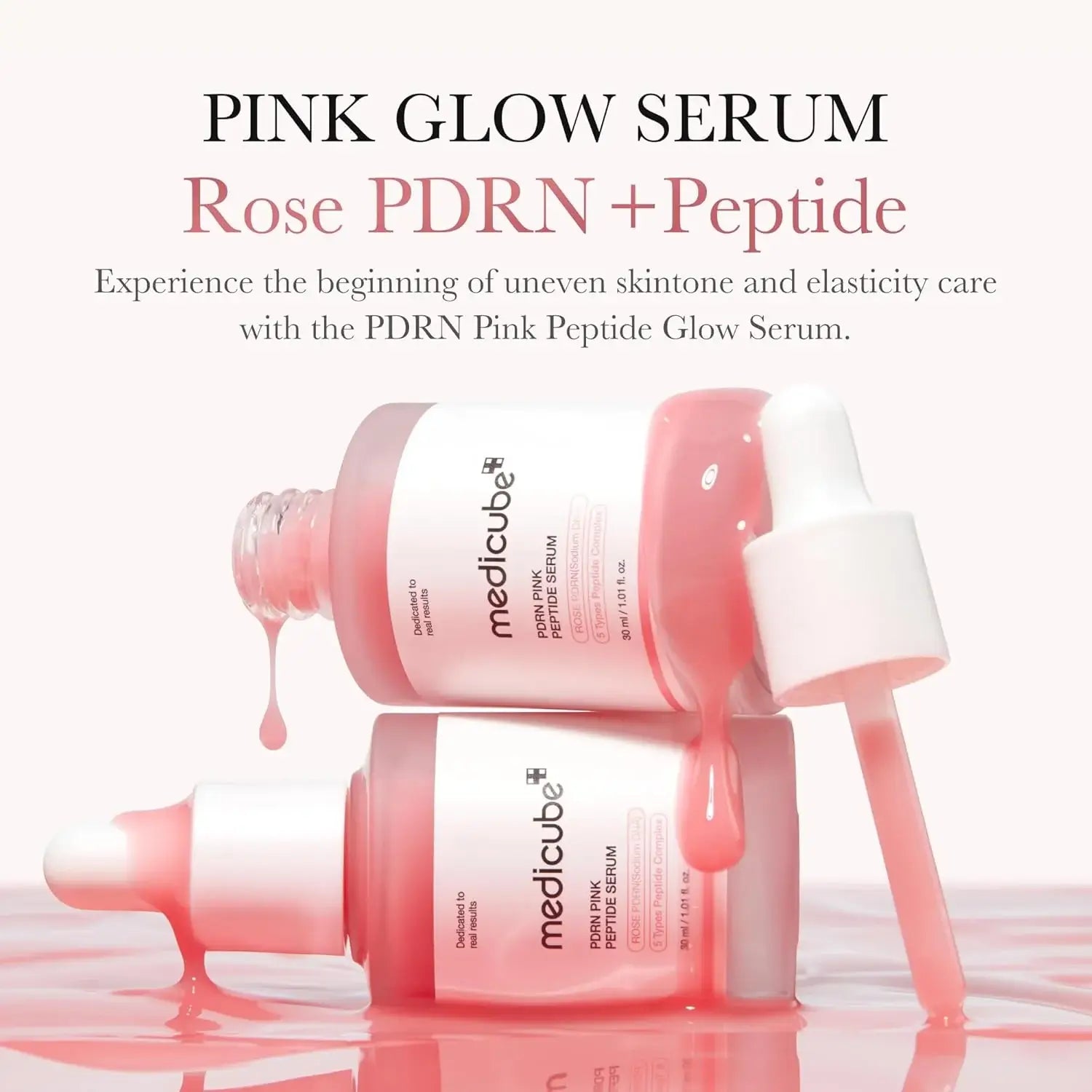 medicube PDRN Pink Peptide Serum, Pink glow serum, 30 mL