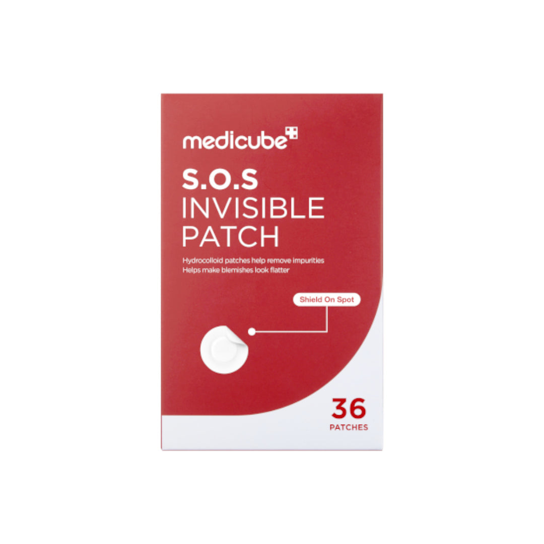 Medicube S.O.S Invisible Patch 36 ultra-thin hydrocolloid pimple patches with Salicylic Acid and Tea Tree Oil UAE
