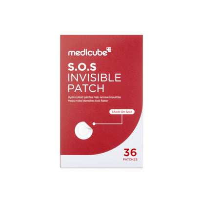 Medicube S.O.S Invisible Patch 36 ultra-thin hydrocolloid pimple patches with Salicylic Acid and Tea Tree Oil UAE