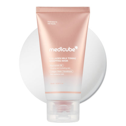 Medicube Collagen Milky Glow Daytime Wrapping Mask 75ml 20-minute brightening collagen peel-off mask UAE