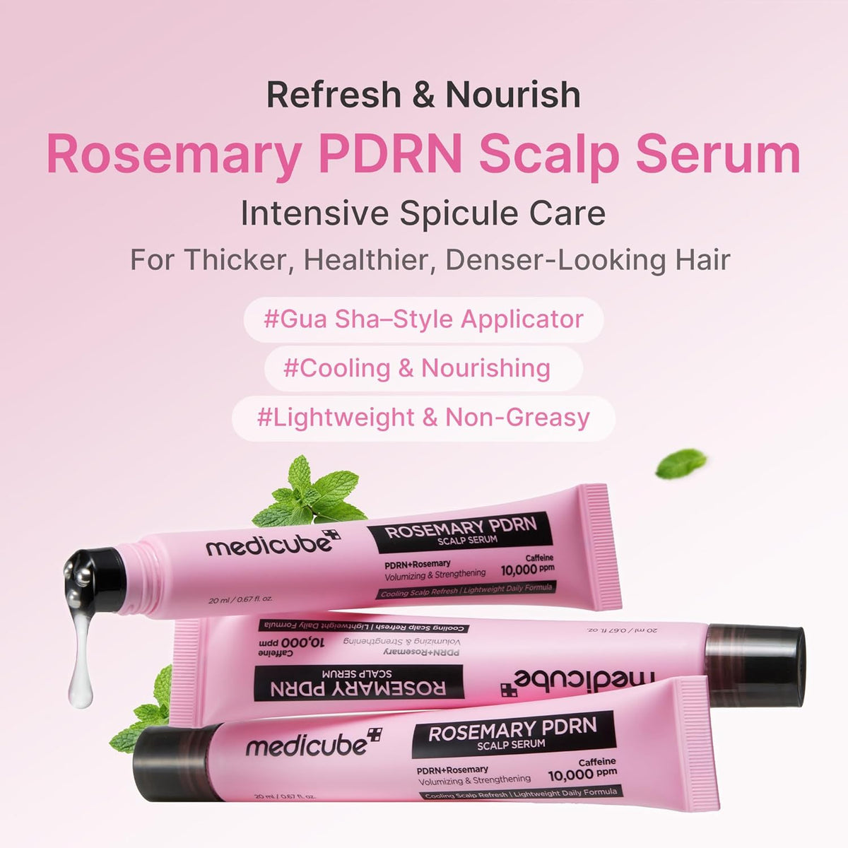 Medicube rosemary pdrn scalp serum 3 pieces pack. 