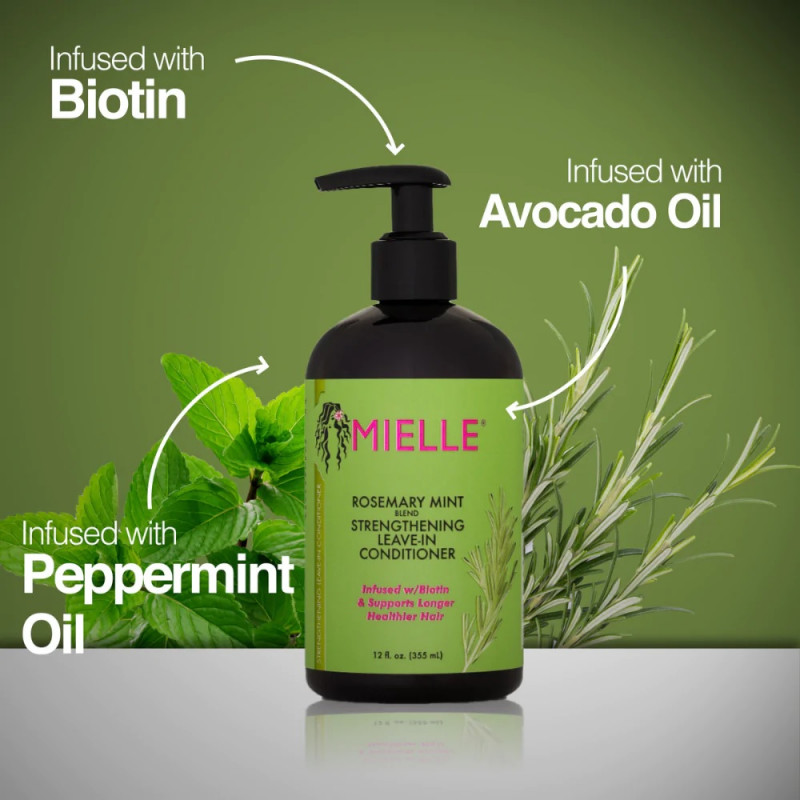 MIELLE Rosemary Mint Strengthening Leave-in Conditioner 355 mL MIELLE