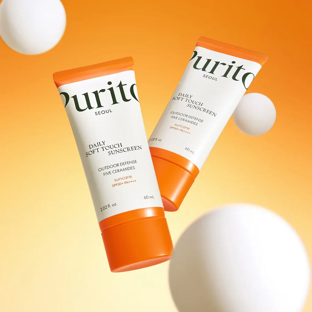 two tubes of PURITO SEOUL Daily Soft Touch Sunscreen