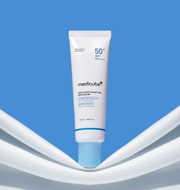 medicube zero pore moisture sun serum spf50+ pa++++ tube