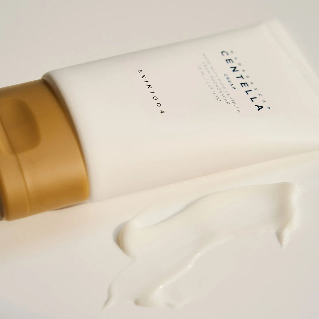 SKIN1004 Moisturizing Face Cream bottle with product swatch