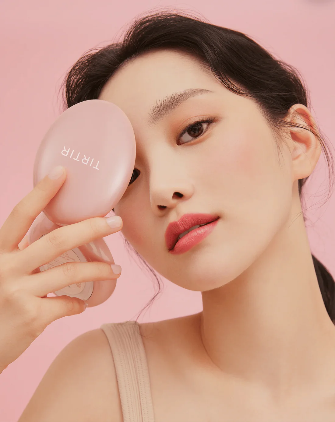 TIRTIR Mask Fit All Cover Pink Cushion Foundation 27N Camel TIRTIR