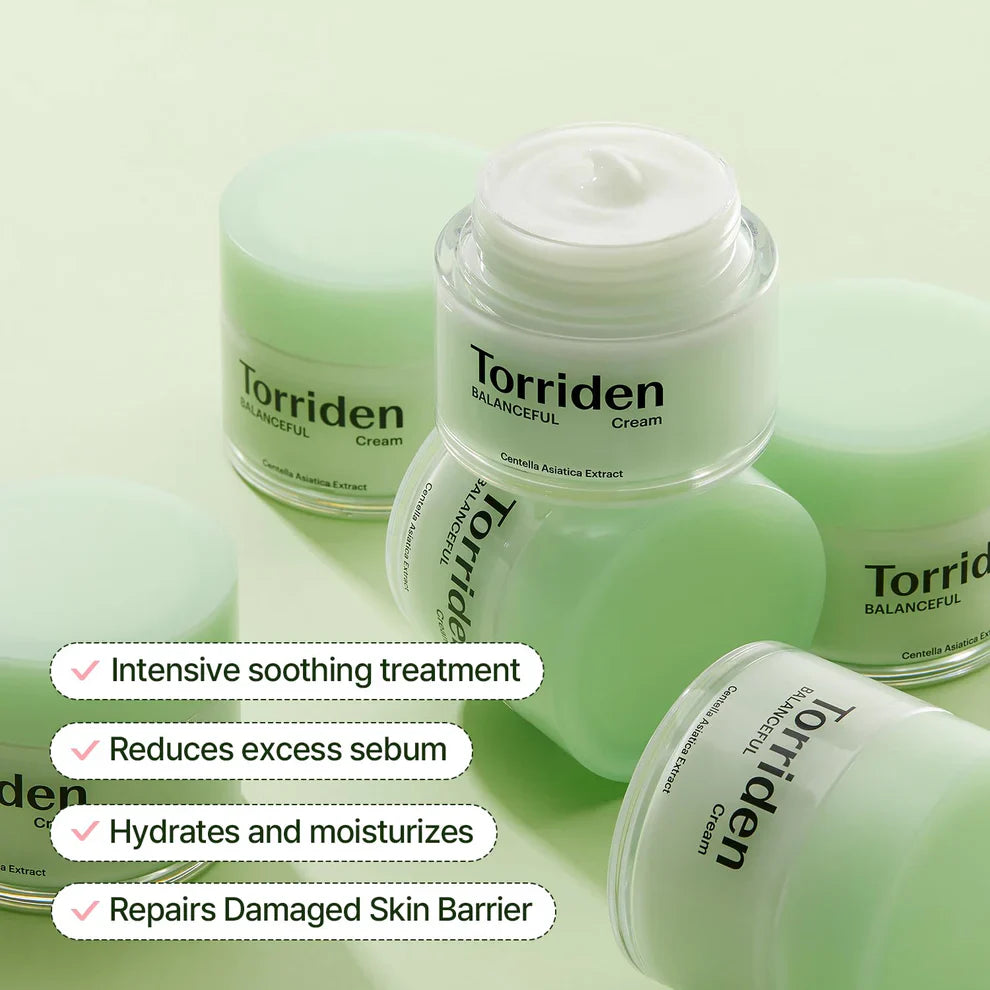 Torriden Balanceful Cream 80mL | Cica & Barrier Soothing Moisturizer UAE