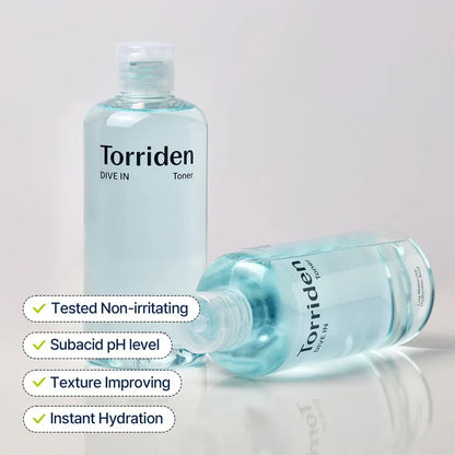 TORRIDEN Dive In Low Molecule Hyaluronic Acid Toner 300mL | Hydrating Facial Toner UAE