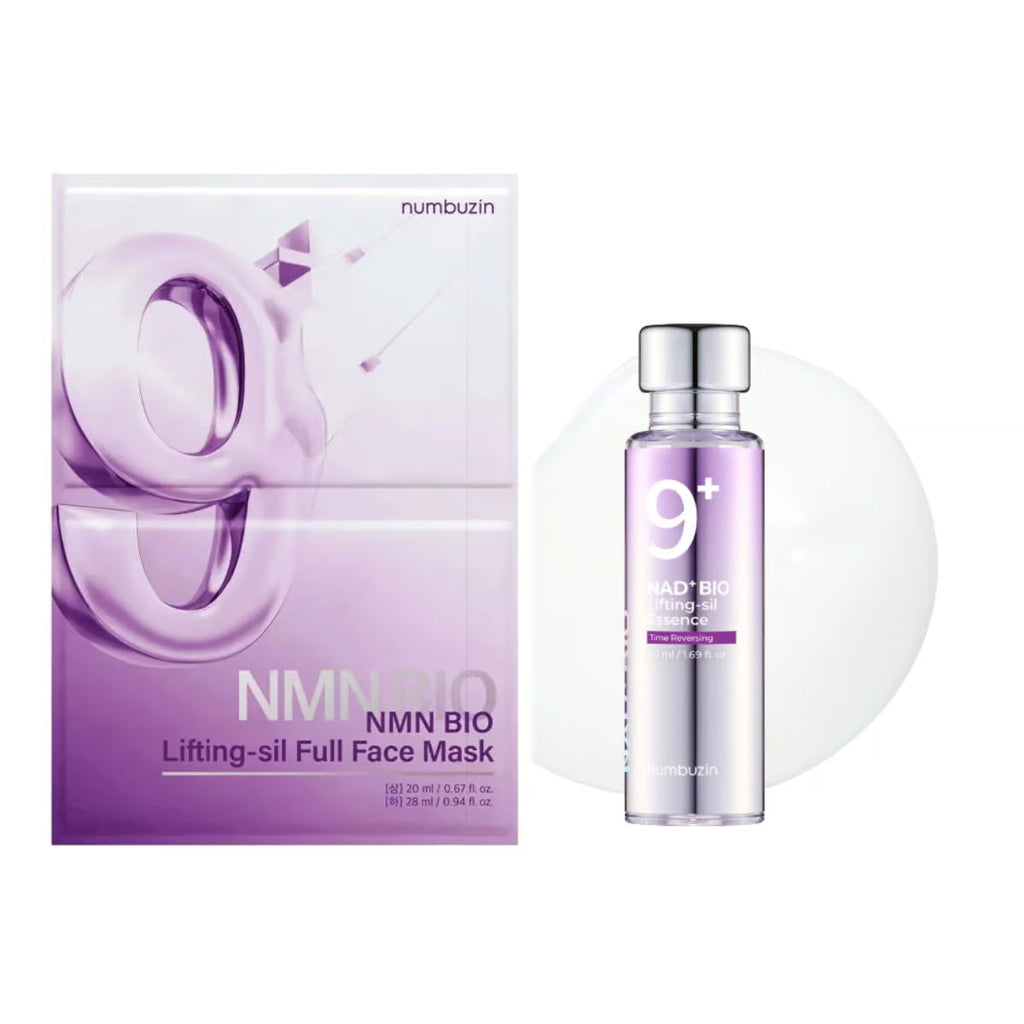 numbuzin No.9 NMN BIO Lifting sil face mask and essence